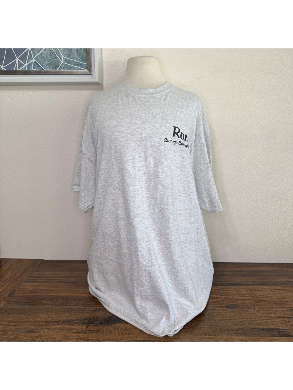 Gildan XL Gray Ron Storage Consultant Printed T-Shirt